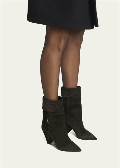 ysl inspired nikki boots rhinestone|Designer Saint Laurent Niki Boots for Women .